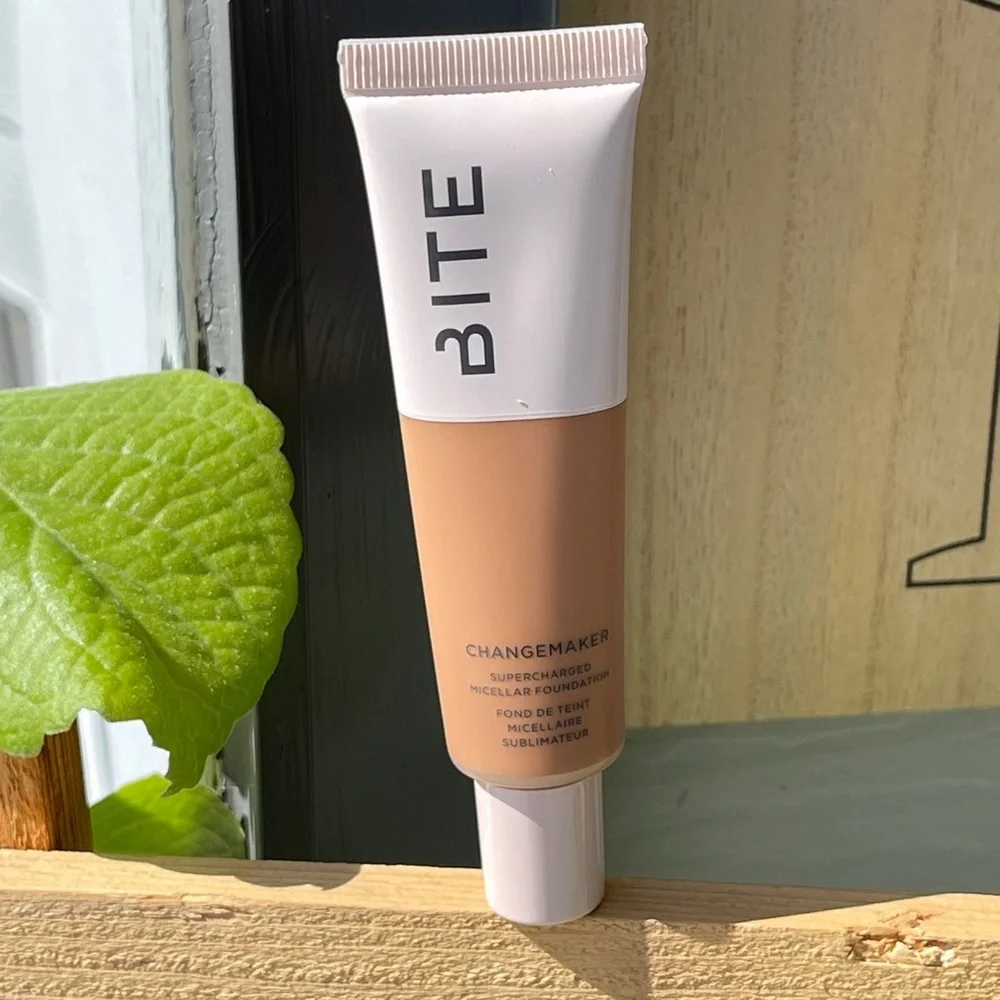 BITE BEAUTY Changemaker Foundation In T130 Tan with Warm Golden Undertone